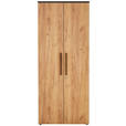 AKTENSCHRANK 80/197/40 cm  - Eichefarben/Graphitfarben, MODERN, Holzwerkstoff (80/197/40cm) - Novel