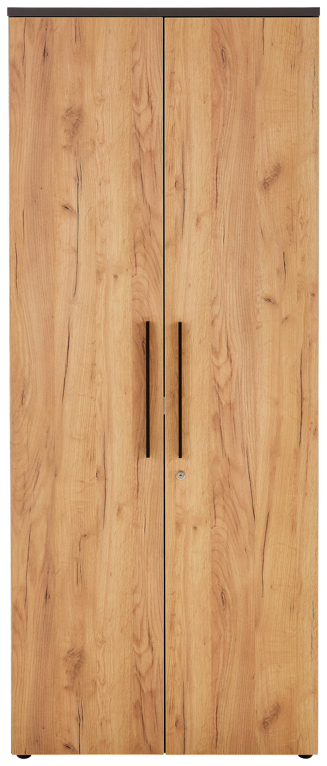 AKTENSCHRANK Graphitfarben, Eichefarben  - Eichefarben/Graphitfarben, MODERN, Holzwerkstoff (80/197/40cm) - Novel
