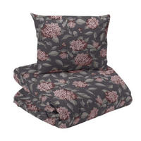 PÅSLAKANSET satin 150/210 cm  - grå/rosa, Basics, textil (150/210cm)