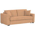 SCHLAFSOFA Webstoff Kupferfarben  - Schwarz/Kupferfarben, Design, Kunststoff/Textil (205/83/100cm) - Xora