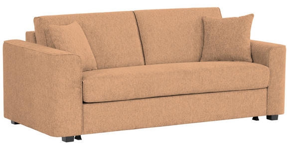 SCHLAFSOFA Webstoff Kupferfarben  - Schwarz/Kupferfarben, Design, Kunststoff/Textil (205/83/100cm) - Xora