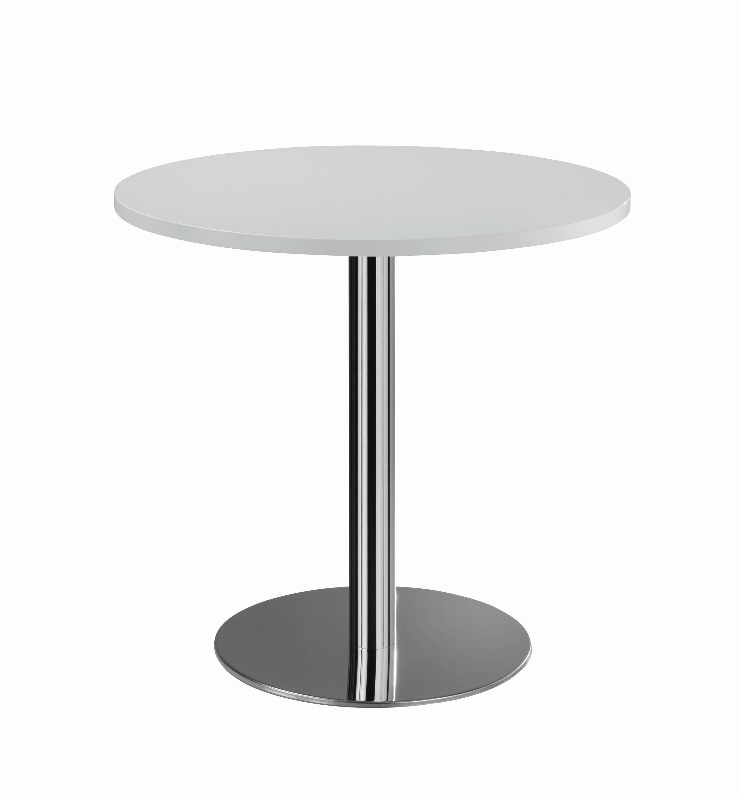 KONFERENZTISCH 80/80/74 cm  in Grau, Chromfarben  - Chromfarben/Grau, KONVENTIONELL, Holzwerkstoff/Metall (80/80/74cm) - Venda