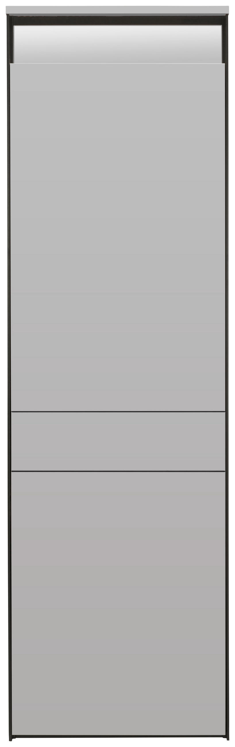 GARDEROBENSCHRANK  in 60/200/38 cm  - Kaschmir/Schwarz, KONVENTIONELL, Holzwerkstoff (60/200/38cm) - Voleo