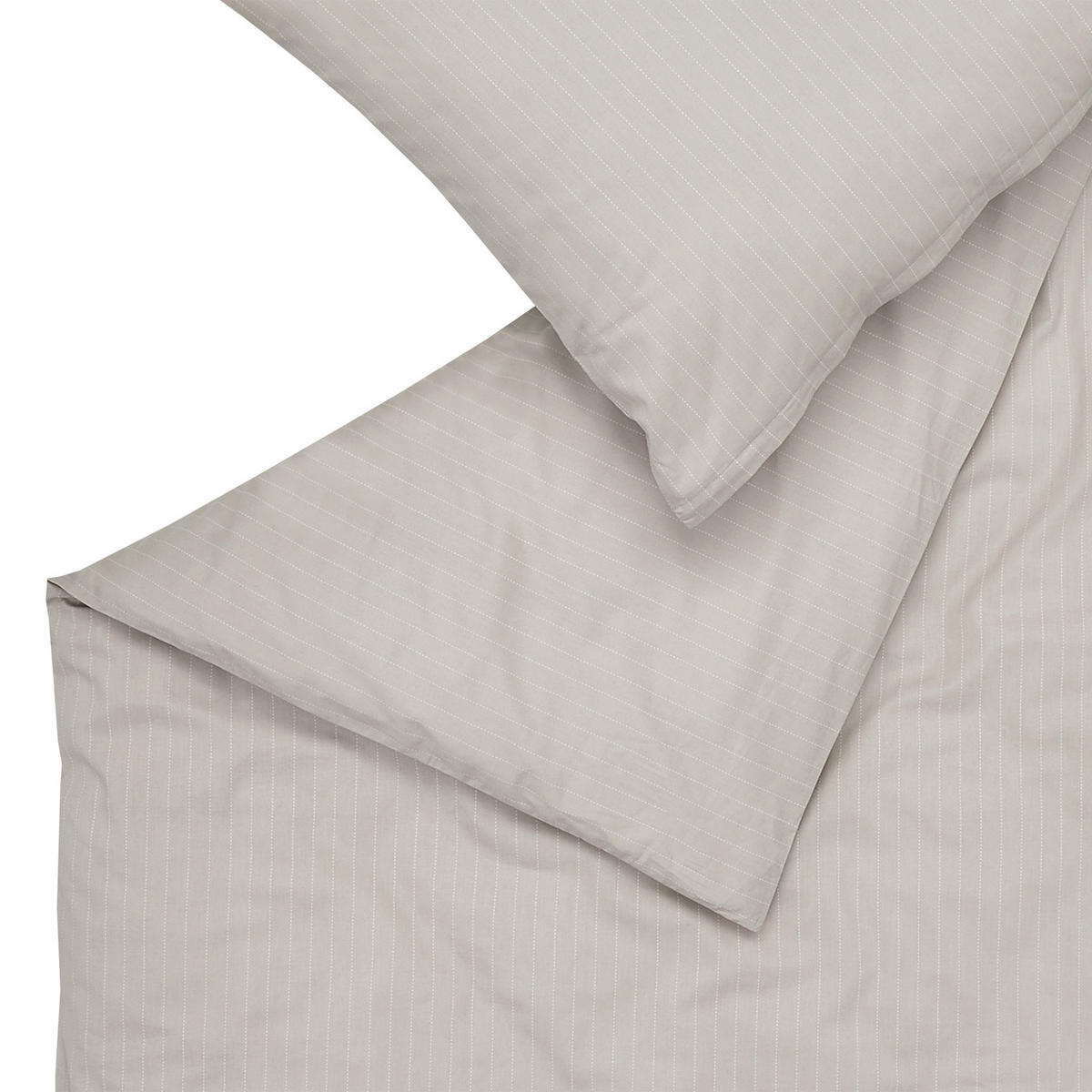 POSTEĽNÁ BIELIZEŇ, flanel, svetlosivá, 135/200 cm - svetlosivá, Basics, textil (135/200cm) - Esprit