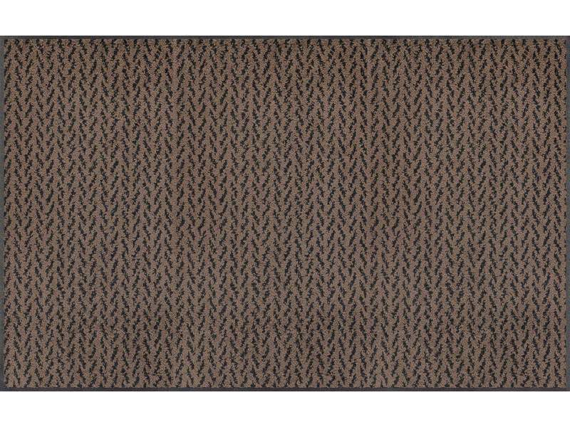 FUßMATTE  75/120 cm  Braun  - Braun, KONVENTIONELL, Kunststoff/Textil (75/120cm) - wash+dry