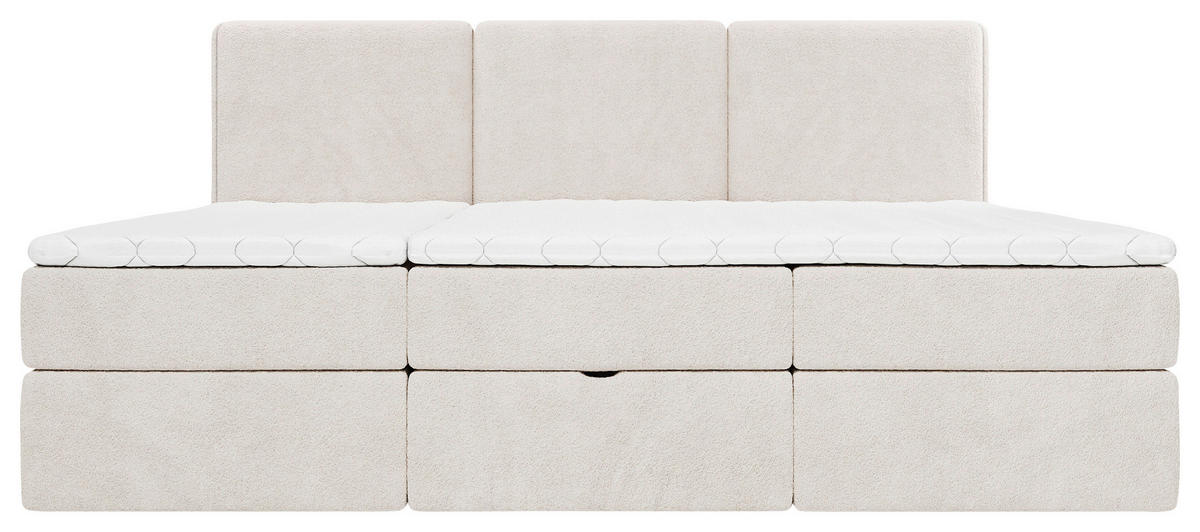 FAMILIENBETT - Creme/Schwarz, MODERN, Holz/Holzwerkstoff (270/200cm) - MID.YOU