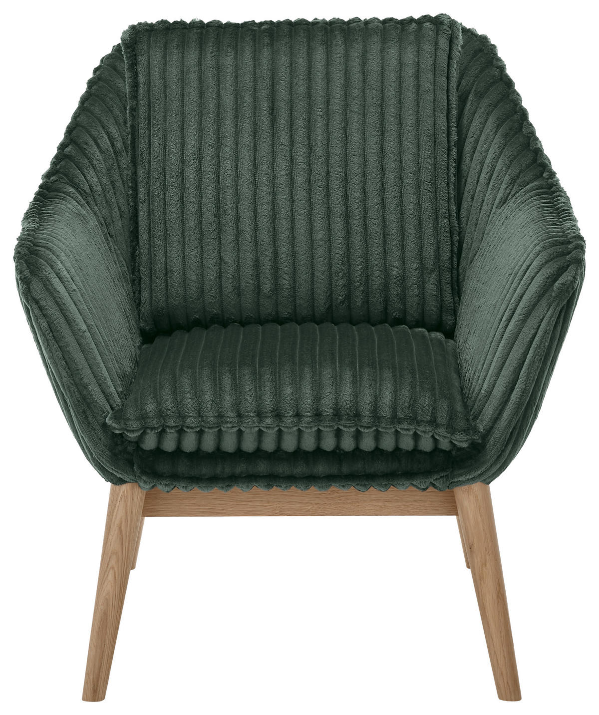 SESSEL Cord Olivgrün    - Naturfarben/Olivgrün, KONVENTIONELL, Holz/Textil (77/90/85cm) - SetOne by Musterring