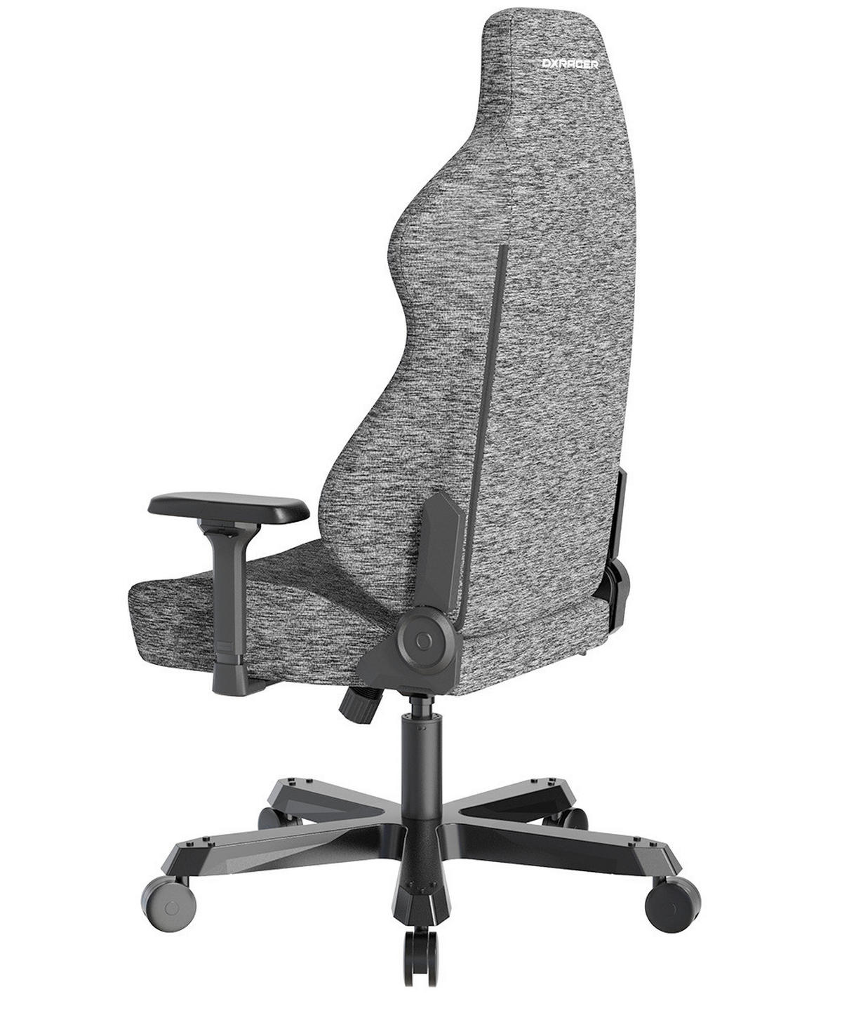 GAMINGSTUHL Grau Metall, Textil   - Schwarz/Grau, KONVENTIONELL, Textil/Metall (80/138,5-148/60cm) - Dxracer