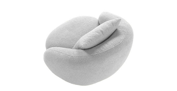 COCKTAILSESSEL Chenille Hellgrau - Hellgrau/Schwarz, LIFESTYLE, Textil/Metall (101/79/96cm) - Xora