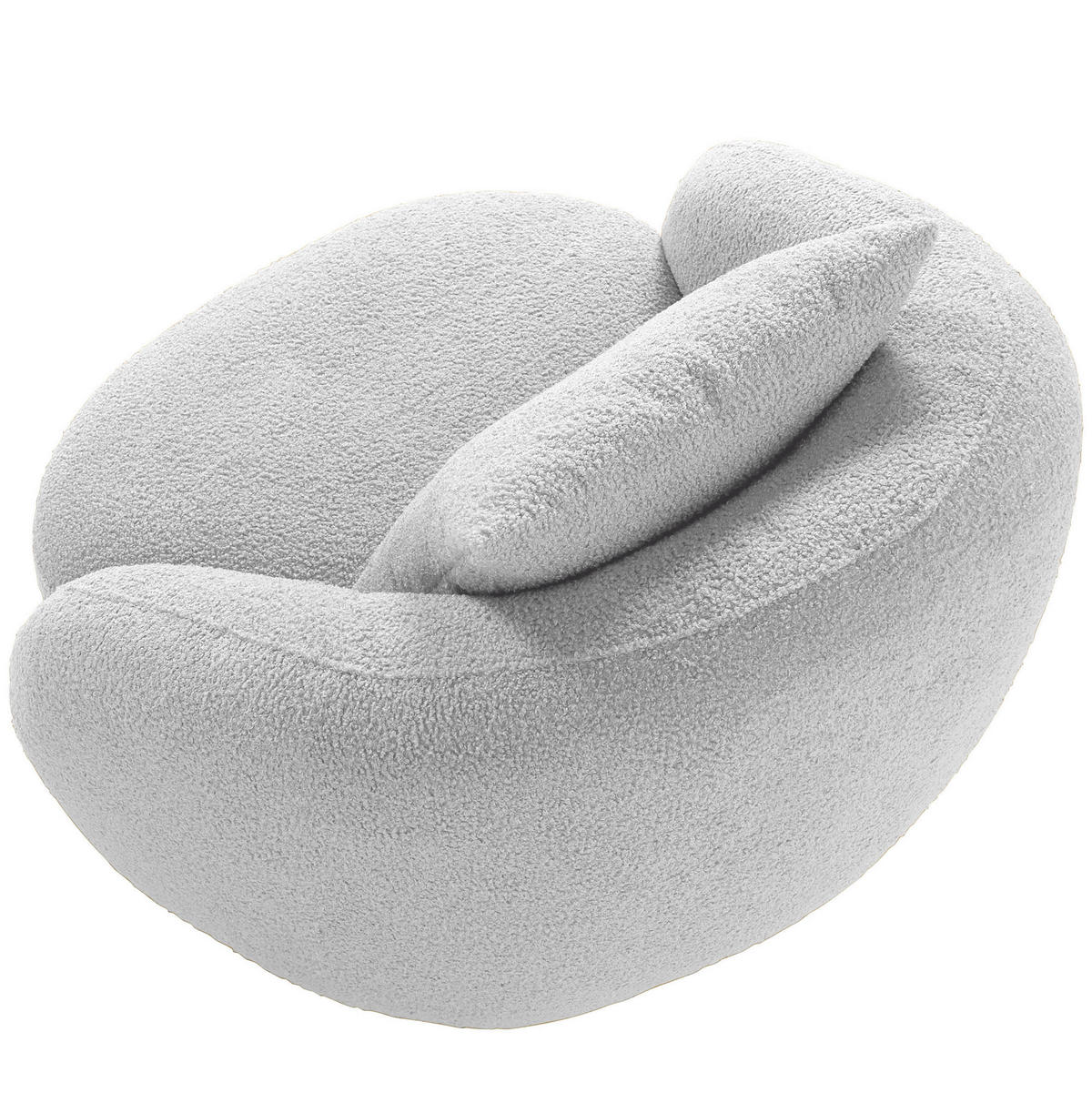 COCKTAILSESSEL in Chenille Creme  - Creme/Schwarz, Lifestyle, Textil/Metall (101/79/96cm) - Xora