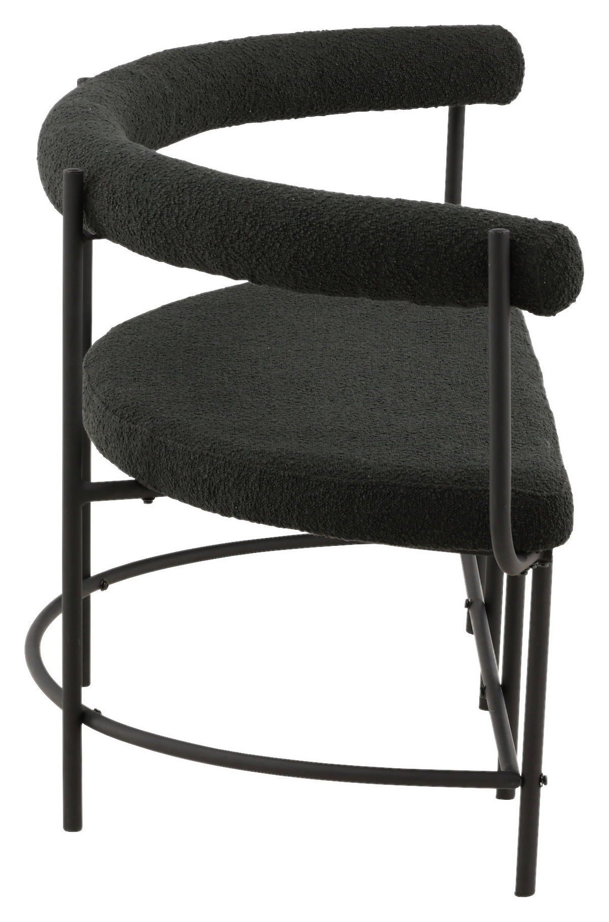 SITTBÄNK i metall, textil svart  - svart, Design, metall/textil (165/75/51cm) - Livetastic