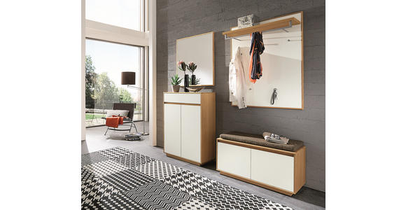 GARDEROBE 5-teilig  in 165/195/40 cm  - Hellbraun/Eichefarben, Basics, Glas/Holz (165/195/40cm) - Novel
