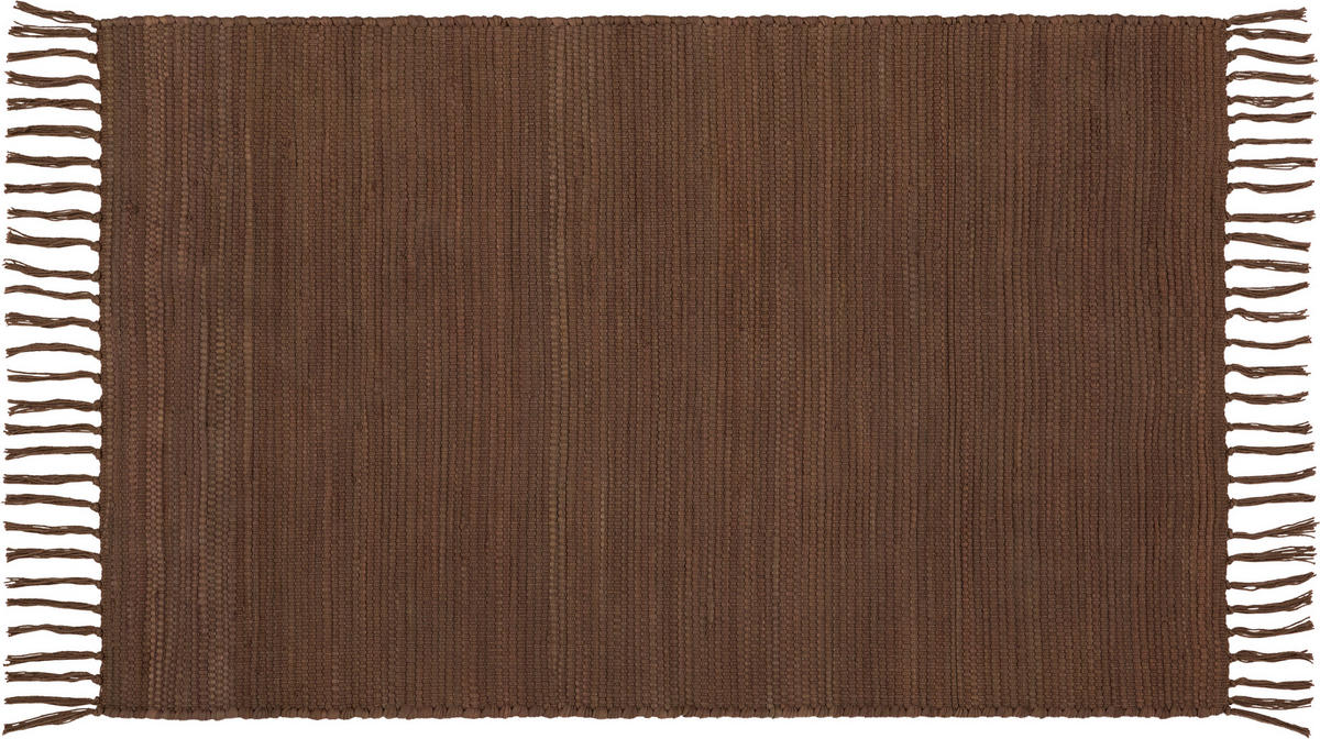RUČNĚ TKANÝ KOBEREC, 70/120 cm, hnědá - hnědá, Basics, textil (70/120cm) - Boxxx