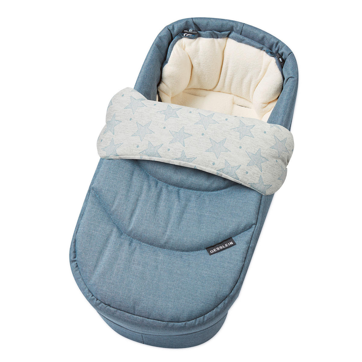 KINDERWAGENSET F4 Air+  - Cognac/Silberfarben, Basics, Textil/Metall (57/129/100cm) - Gesslein