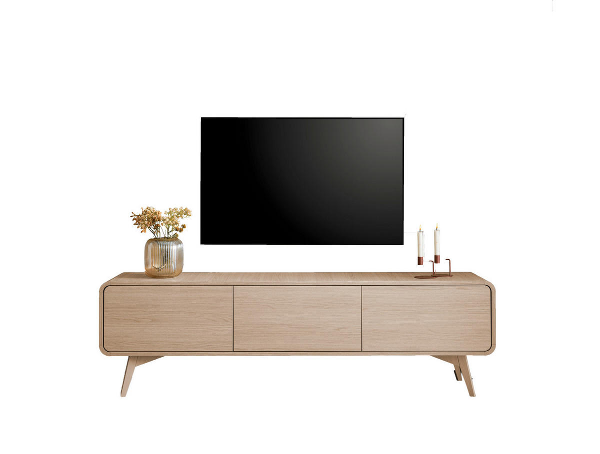 LOWBOARD  180/53/39 cm  Typenauswahl, stehend  - Eichefarben, Design, Holz/Holzwerkstoff (180/53/39cm) - Livetastic