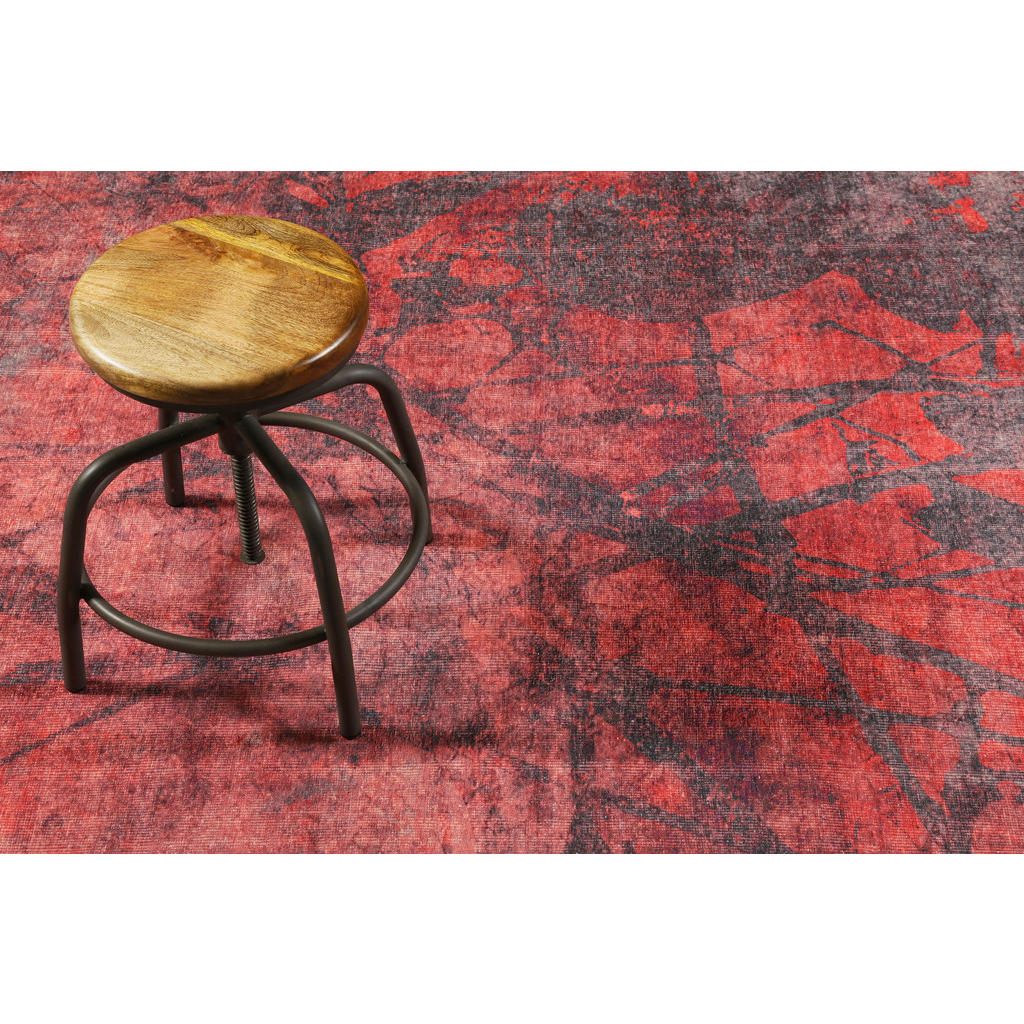 Thumbnail - Novel Webteppich Pepe, Rot, Rotbraun, Textil, Abstraktes, rechteckig, 80x150 cm, Textiles Vertrauen - Oeko-Tex®, Hohenst...