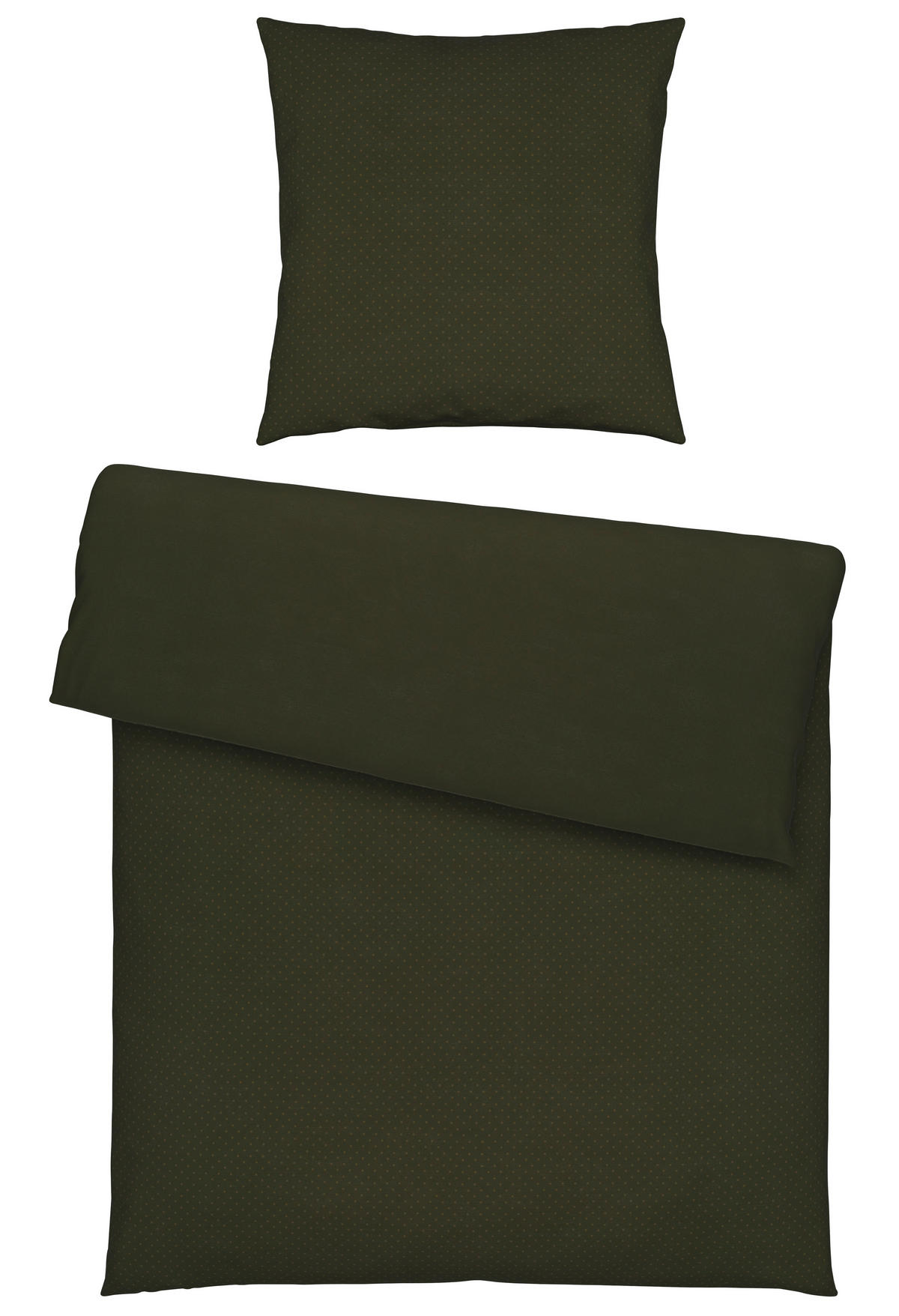 BETTWÄSCHE PUNTO Makosatin 135/200 cm  - Grün, Basics, Textil (135/200cm) - Novel