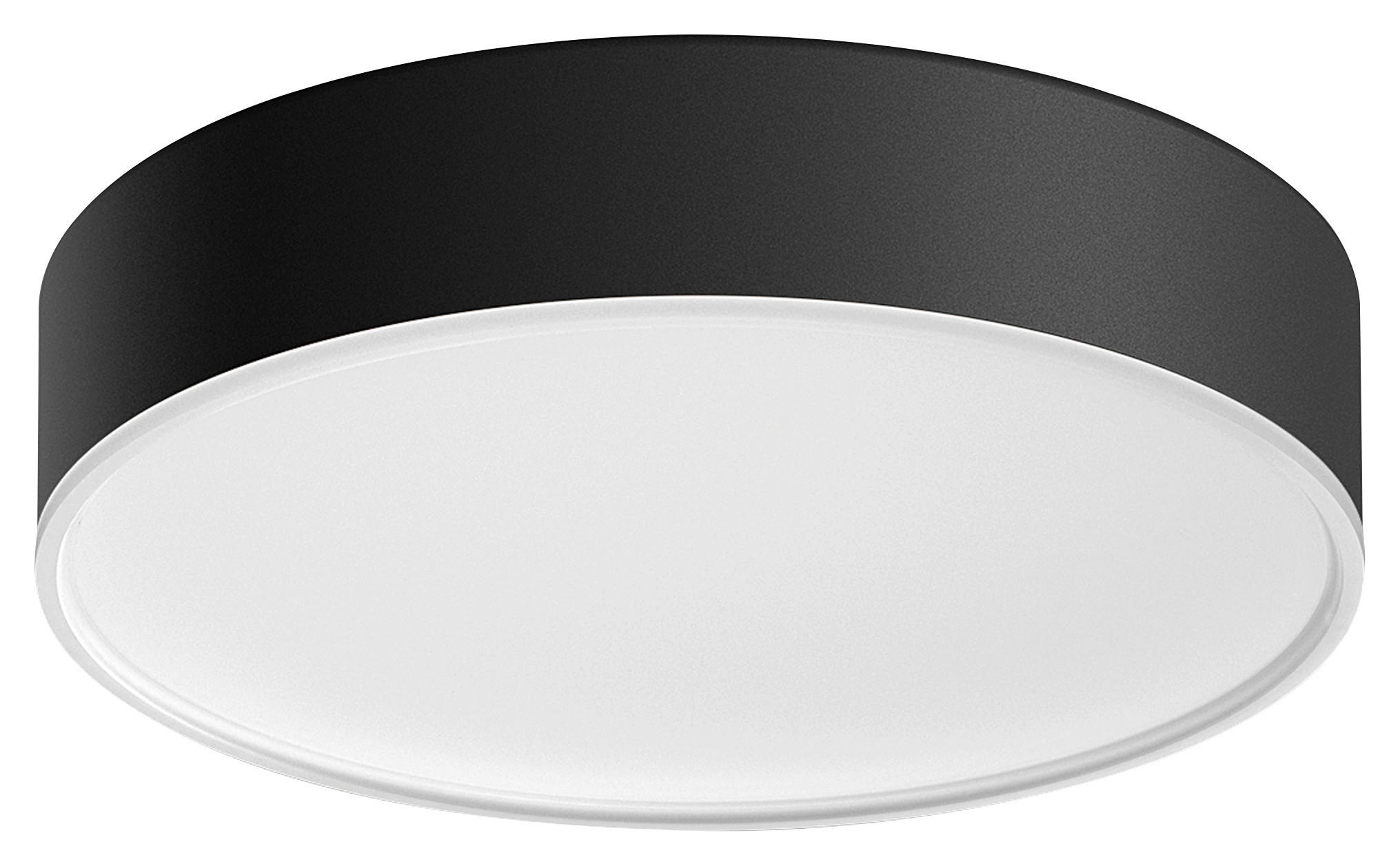LED-DECKENLEUCHTE White Ambiance Enrave S  - Schwarz, Design, Metall (26,1/6,6cm) - Philips HUE