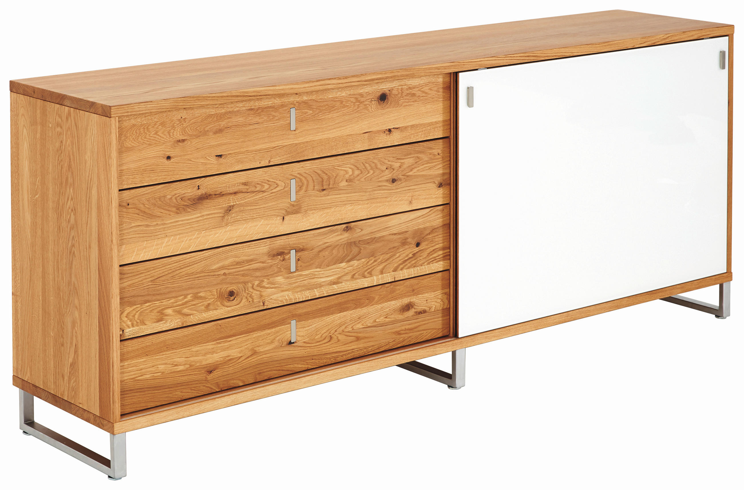 ANRICHTE Eichefarben  198,2/79,5/42 cm  - Eichefarben, Design, Holz/Metall (198,2/79,5/42cm) - Team 7