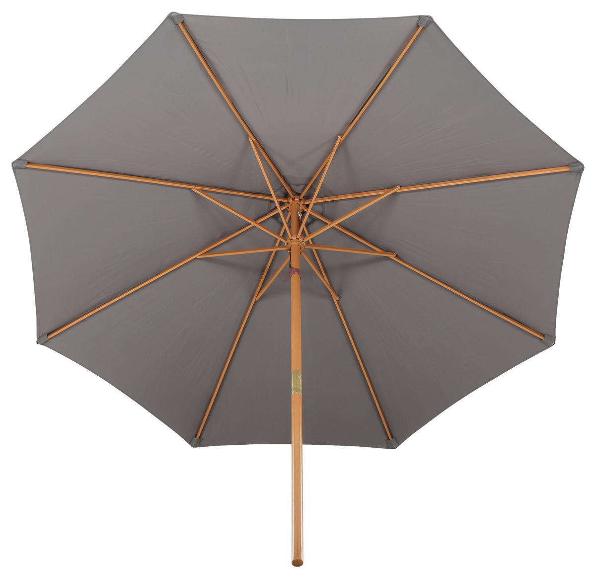 SONNENSCHIRM 300 cm  - Grau, KONVENTIONELL, Holz/Textil (300/244cm) - Gardenson
