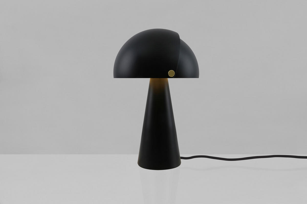 TISCHLEUCHTE 22/34 cm   - Schwarz, Design, Metall (22/34cm) - Nordlux