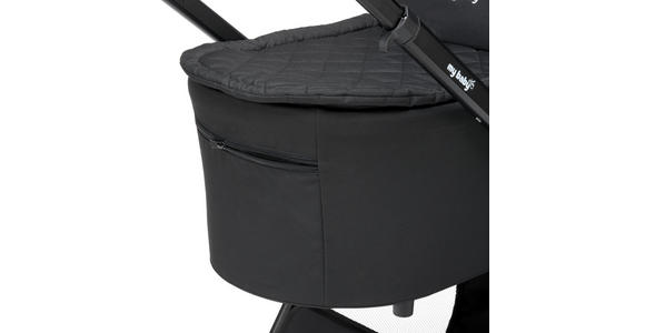 KINDERWAGENSET  - Schwarz, Basics, Textil/Metall - My Baby Lou