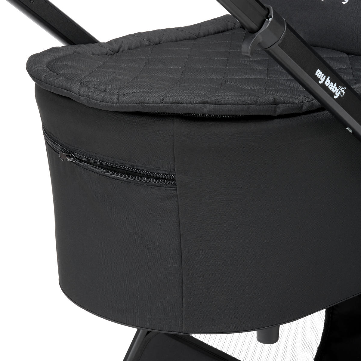 KINDERWAGENSET   schwarz  - Schwarz, Basics, Textil/Metall - My Baby Lou