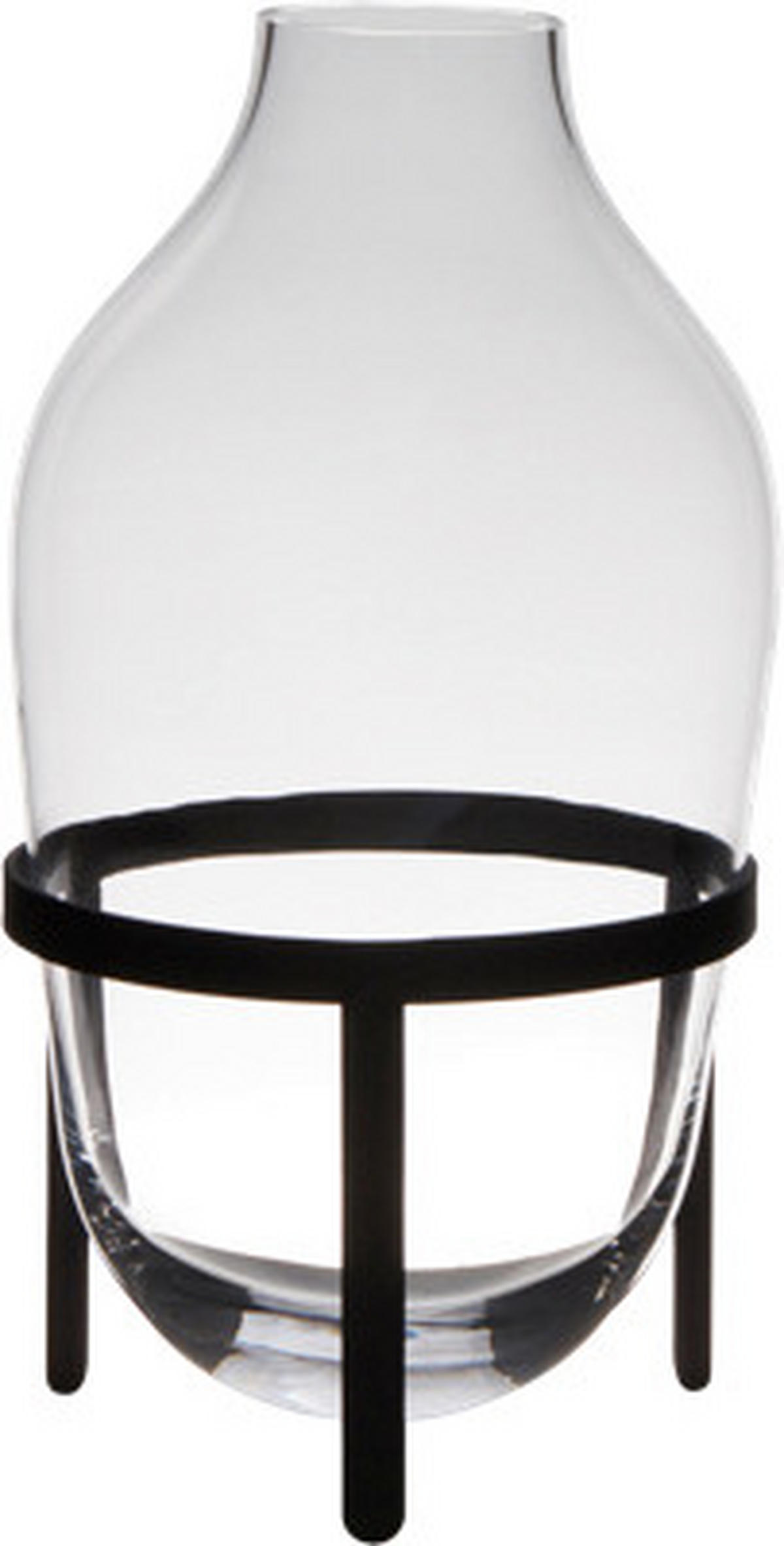 VASE  - Basics, Glas/Metall (19/39cm)