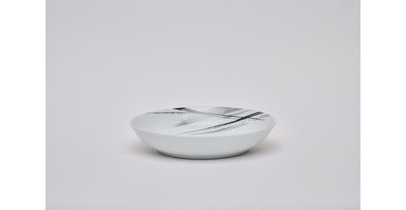 KOMBISERVICE Roma 62-teilig  - Schwarz/Weiß, Basics, Keramik - Novel