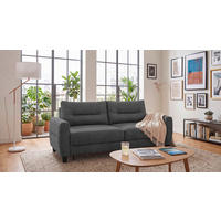 SCHLAFSOFA RIO in Chenille Graphitfarben  - Schwarz/Graphitfarben, MODERN, Holz/Textil (192/83/99cm) - MID.YOU