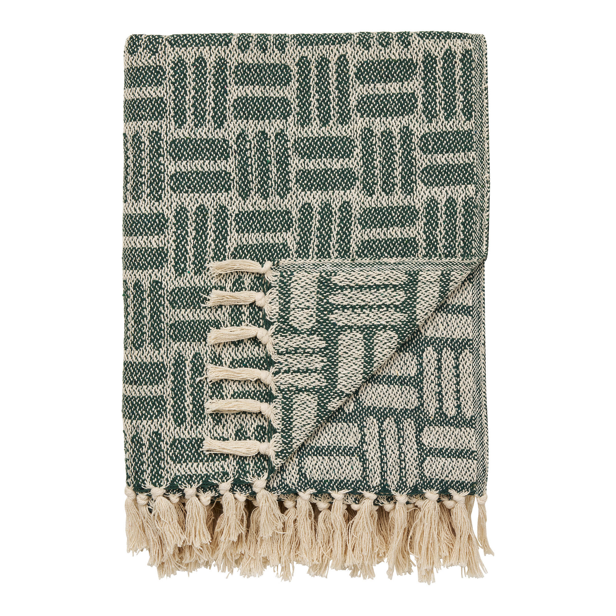 PLAID Adana 180/130 cm  - Dunkelgrün, Basics, Textil (180/130cm)
