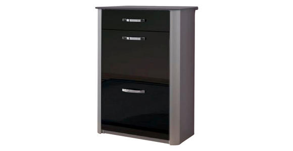 SCHUHSCHRANK 71/97/35 cm - Chromfarben/Silberfarben, Basics, Glas/Holzwerkstoff (71/97/35cm) - Moderano
