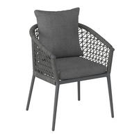 GARTENSESSEL - Dunkelgrau, MODERN, Textil/Metall (64/80/64cm) - Ambia Garden
