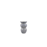 DEKOVASE  - Blau/Weiß, Basics, Keramik (16/28/16cm)