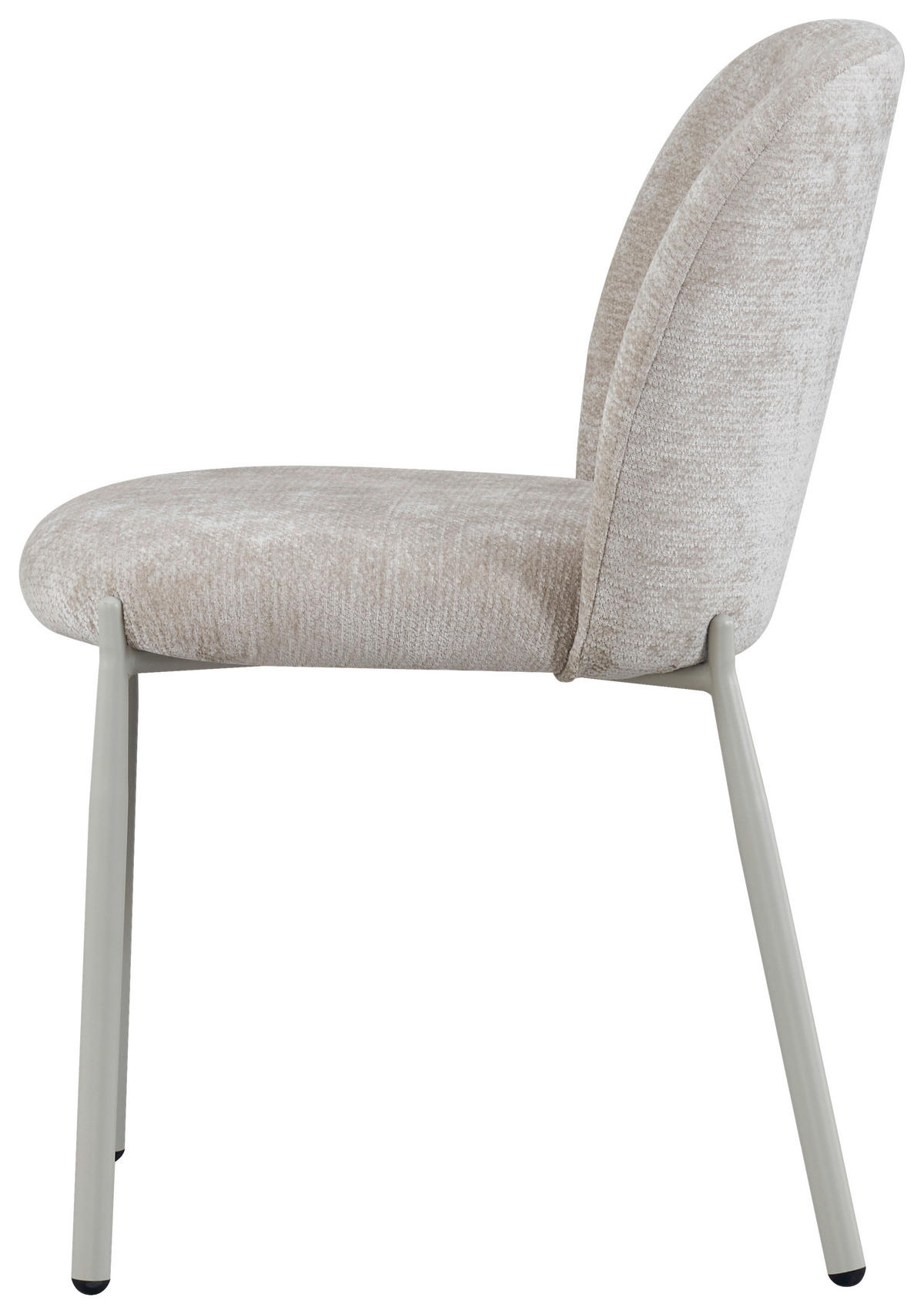 STUHL  Stoffauswahl Struktur  - Beige, Design, Textil/Metall (46/80/60cm) - Stylife