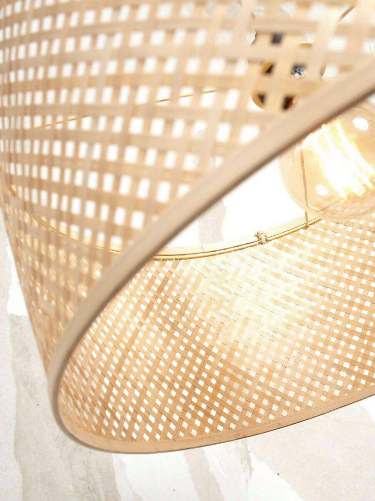 STOJACÍ LAMPA, 75/50/176 cm - bílá/přírodní barvy, Trend (75/50/176cm) - Good & Mojo