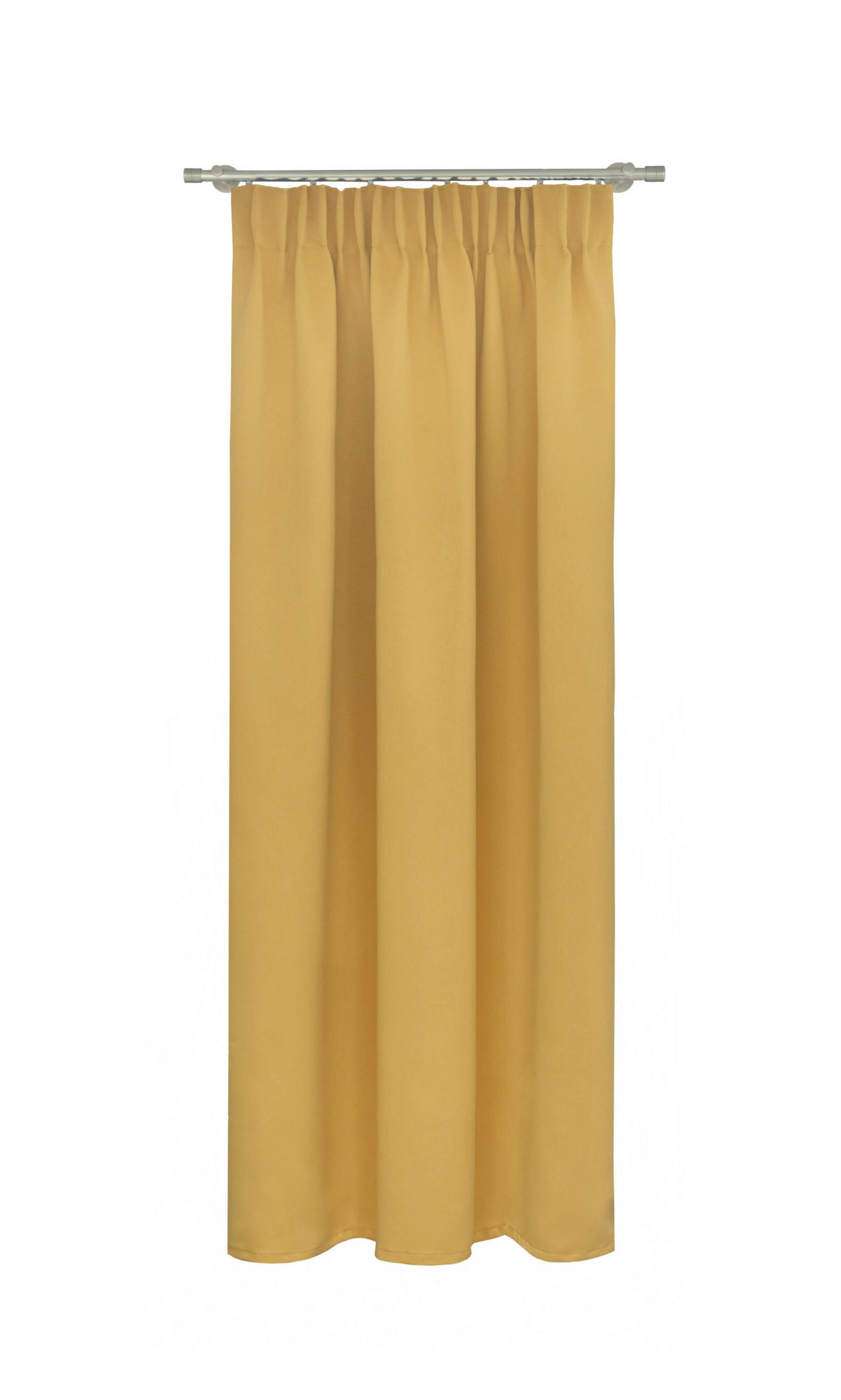 KÉSZFÜGGÖNY sötétítő  - sárga, Basics, textil (140/175cm)