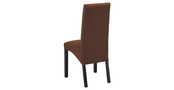 STUHL Lederlook Kastanienfarben, Buche Kolonial - Kastanienfarben/Buche Kolonial, KONVENTIONELL, Holz/Textil (47/102/57cm) - Carryhome