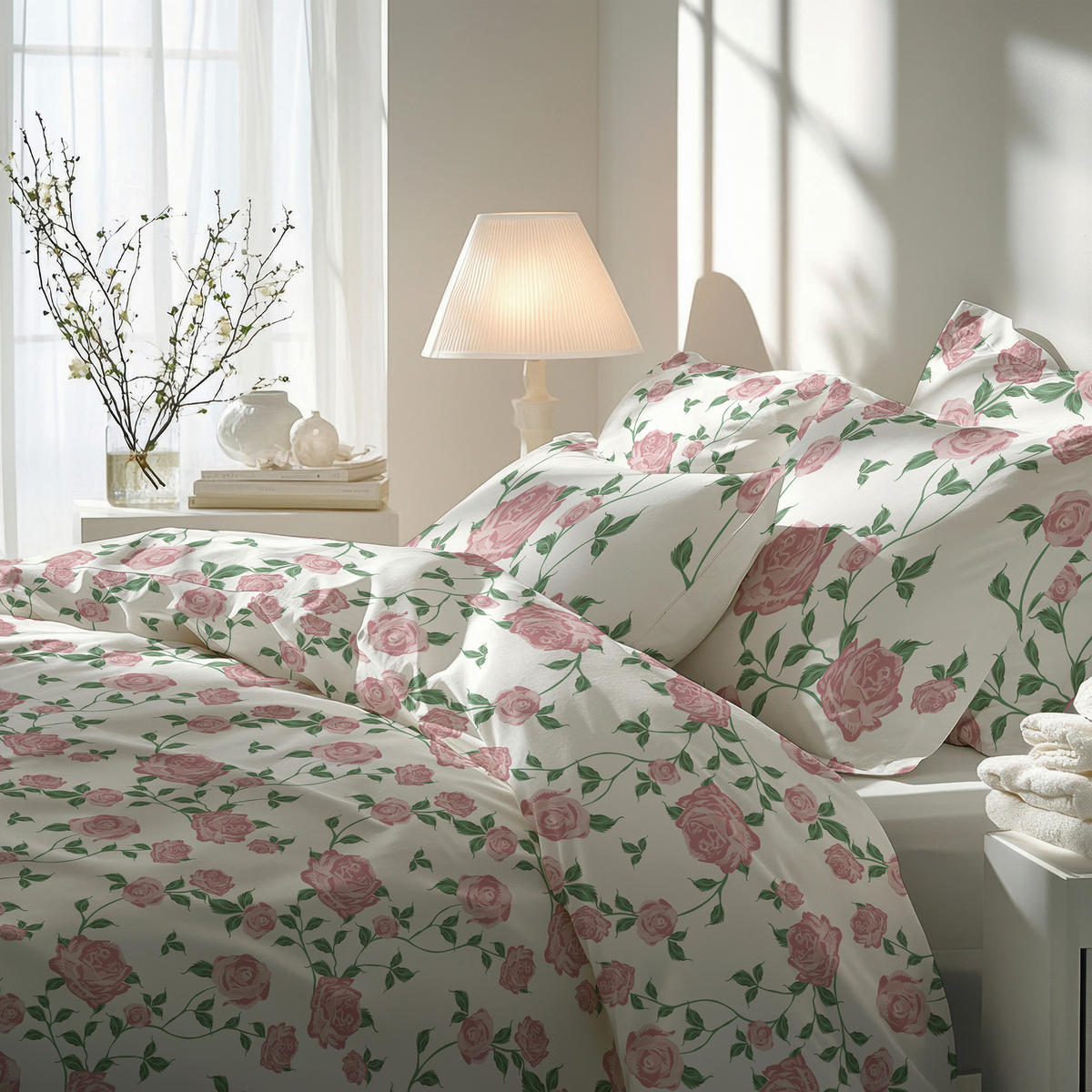 BETTWÄSCHE 140/200 cm  - Rosa, KONVENTIONELL, Textil (140/200cm) - Florella