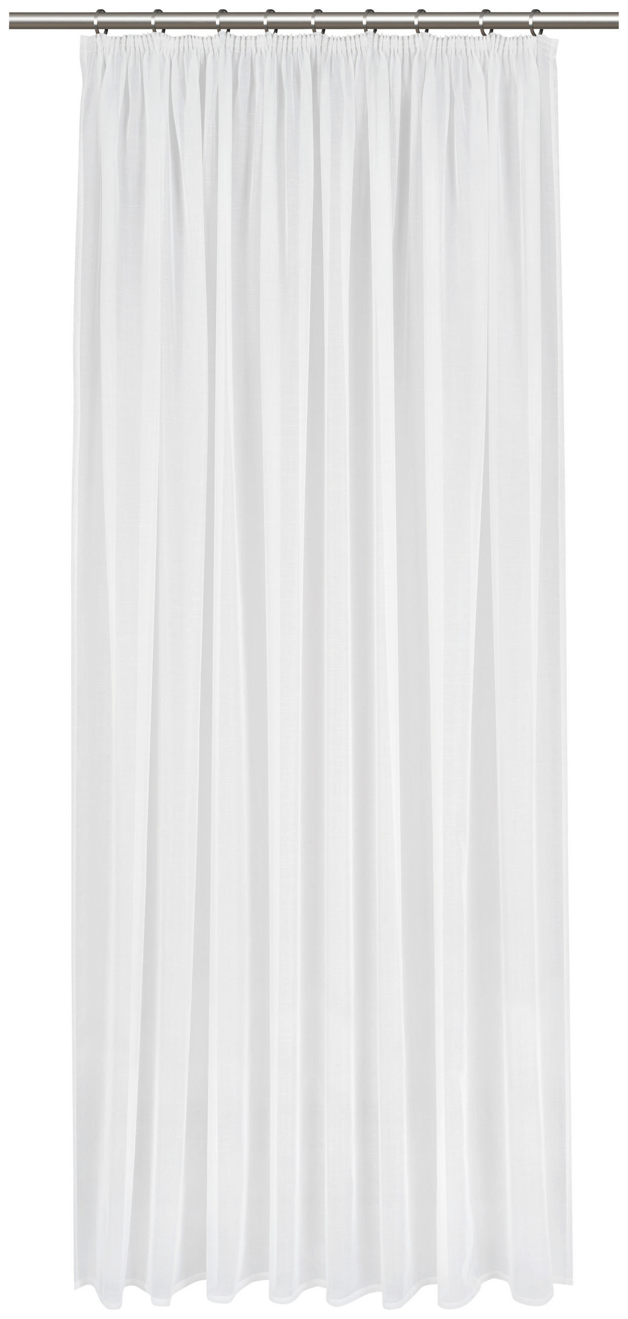 HOTOVÝ ZÁVĚS, 135/245 cm - bílá, Basics, textil (135/245cm) - Esposa