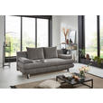 SCHLAFSOFA Webstoff Taupe  - Taupe/Edelstahlfarben, KONVENTIONELL, Kunststoff/Textil (190/93/92cm) - Carryhome