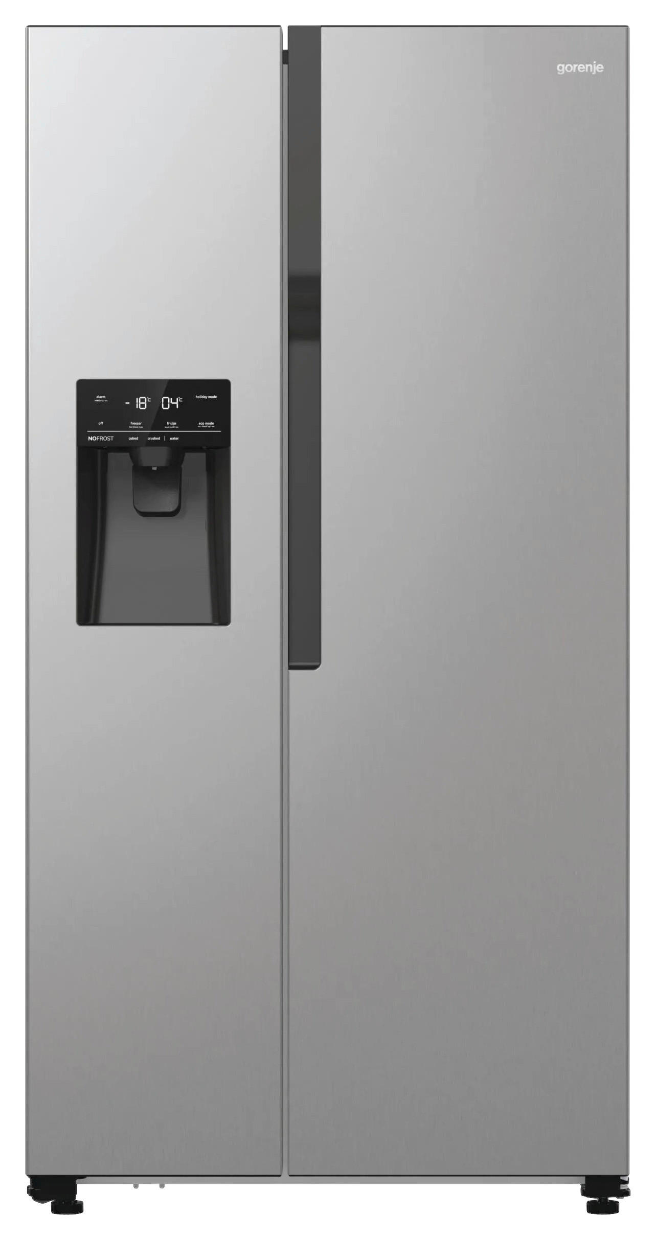 SIDE-BY-SIDE 91,5/178,6/69,8 cm NRR9185ESXL  - Edelstahlfarben, MODERN, Glas/Kunststoff (91,5/178,6/69,8cm) - Gorenje
