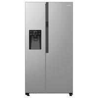 SIDE-BY-SIDE 91,5/178,6/69,8 cm NRR9185ESXL  - Edelstahlfarben, MODERN, Glas/Kunststoff (91,5/178,6/69,8cm) - Gorenje