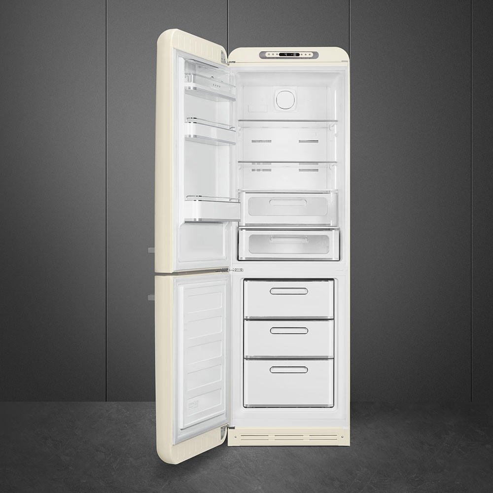 KÜHL-GEFRIER-KOMBINATION 60/196,8/72,8 cm FAB32LCR5  - Creme, Basics, Metall (60/196,8/72,8cm) - SMEG