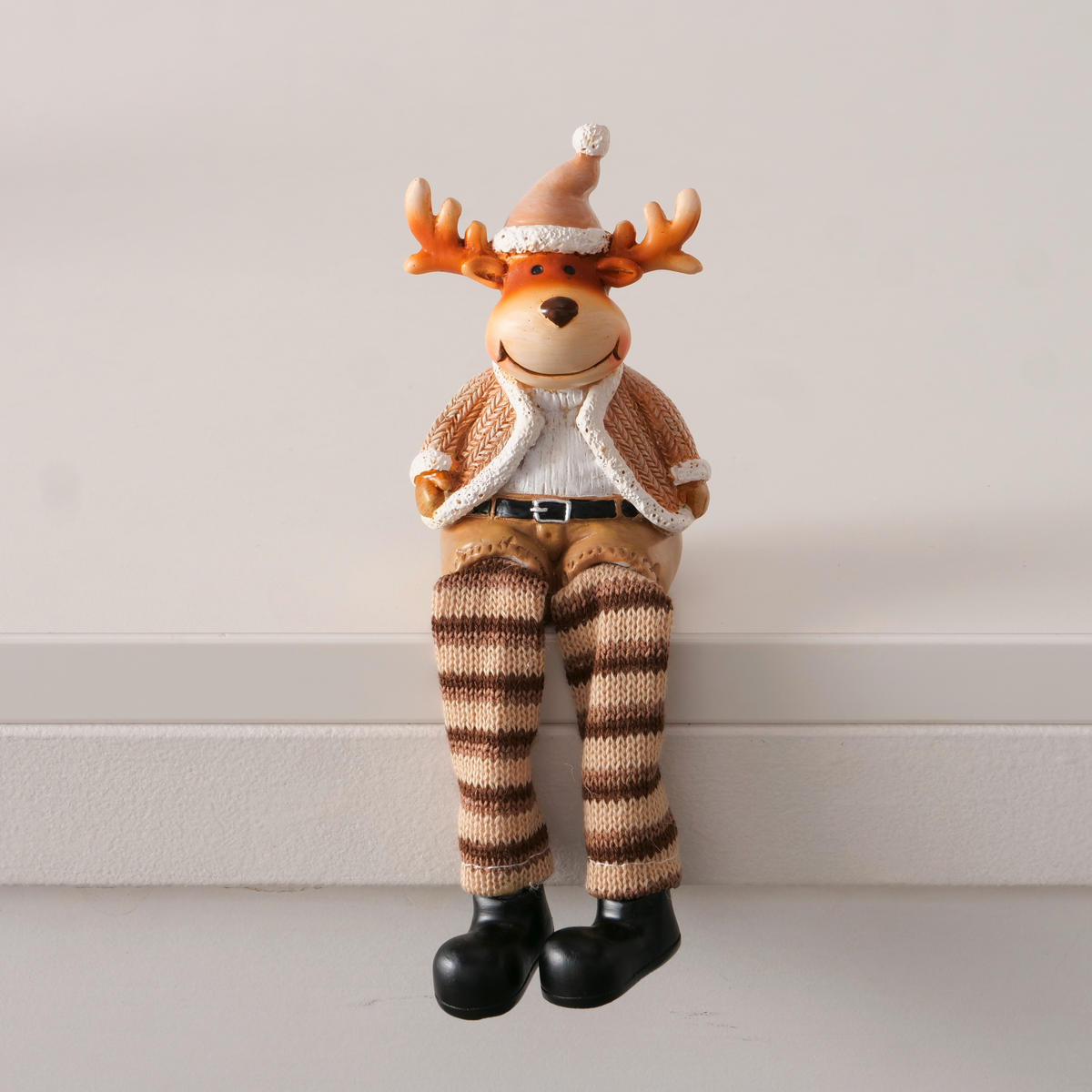 KANTENSITZER - Schwarz/Braun, LIFESTYLE, Kunststoff/Textil (9,5/6,5/18,5cm)