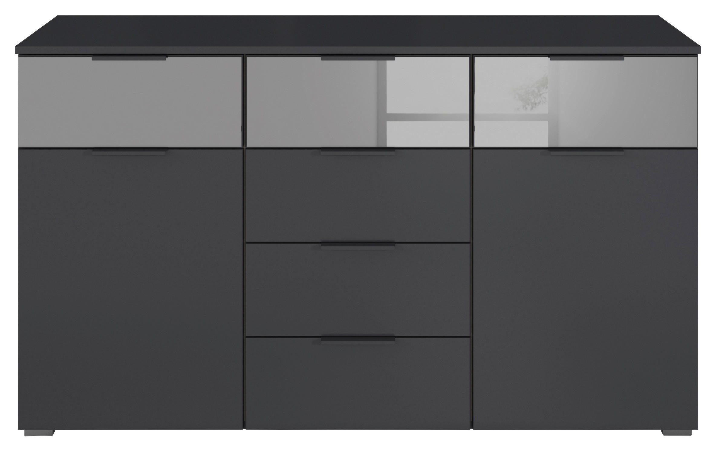 Thumbnail - Rauch Möbel Sideboard, Grau, Metall, 6 Schublade(n) Schubladen, 120x81x42 cm, Blauer Engel, BQ - Bündnis für Qualität, M...