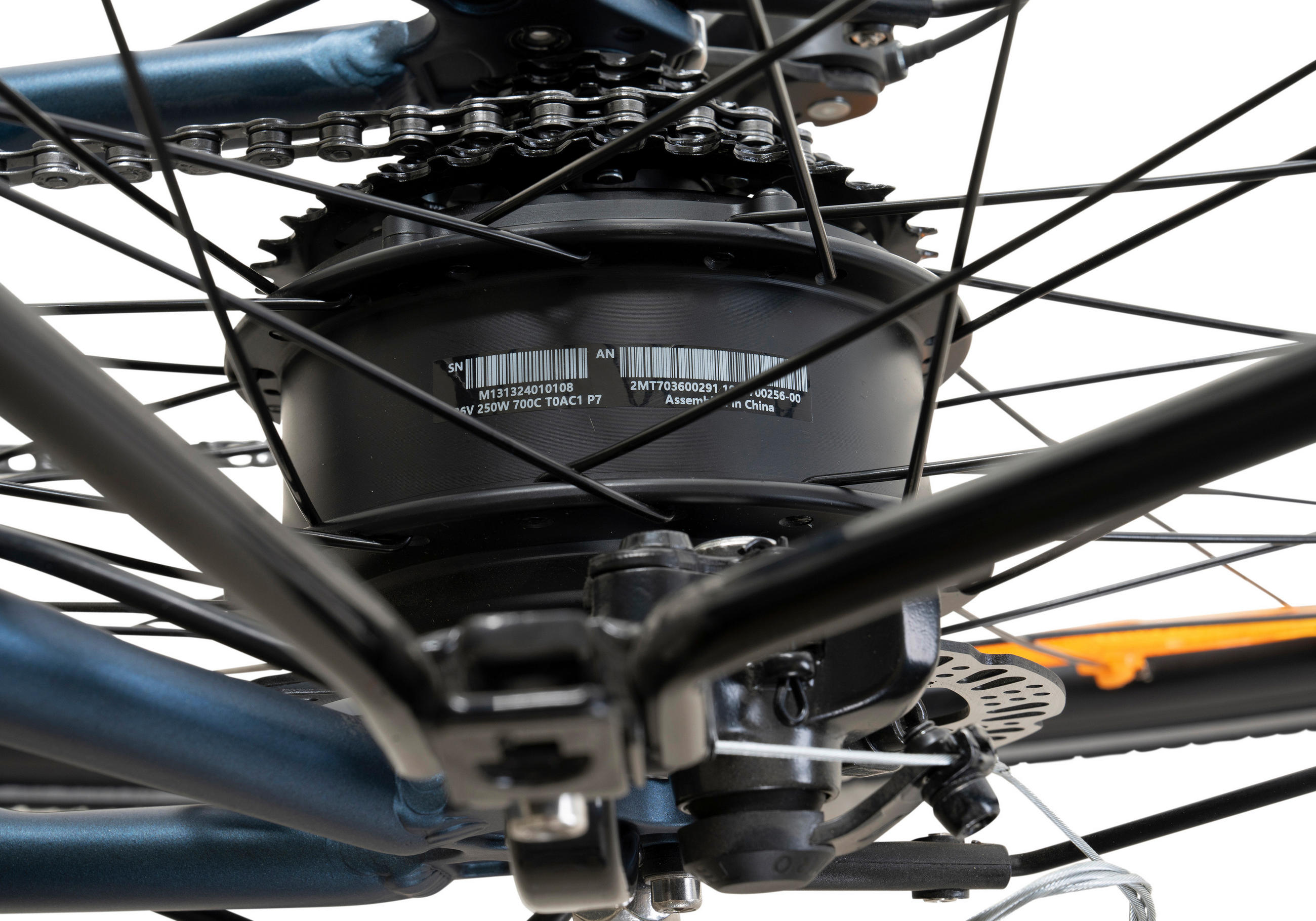 Thumbnail - Atrigo Elektrofahrrad E-Trekkingbike, Dunkelblau, Metall, 180x70x100 cm, male, Geschwindigkeitsanzeige, Beleuchtung vorn...
