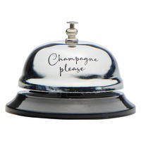 DEKOGLOCKE - Silberfarben/Schwarz, Basics, Metall (8,5/6cm)