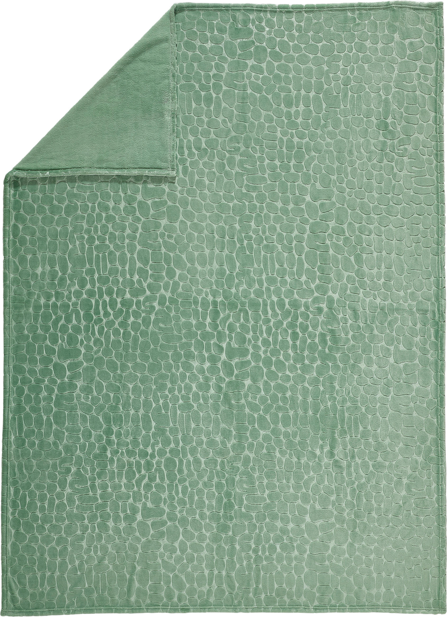 FLEECEDECKE 140/190 cm  - Grün, Textil (140/190cm) - Novel
