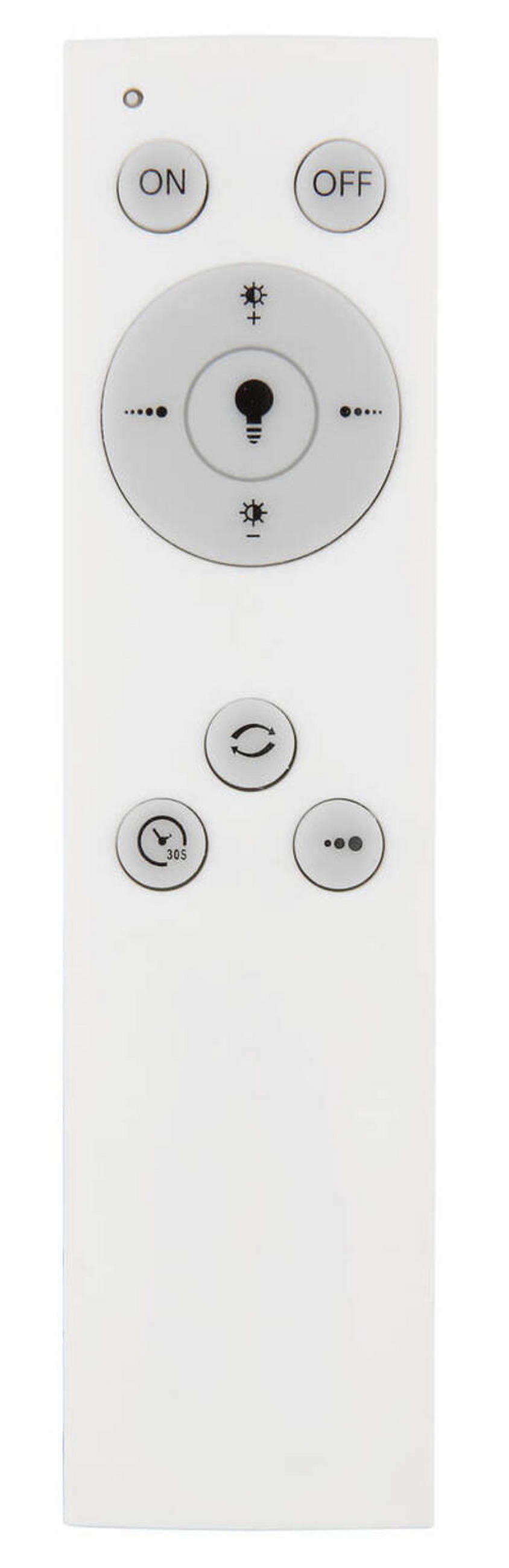 LED-DECKENLEUCHTE 40 W    40/40/6 cm  - Dunkelbraun/Opal, Design, Holzwerkstoff/Kunststoff (40/40/6cm) - Globo